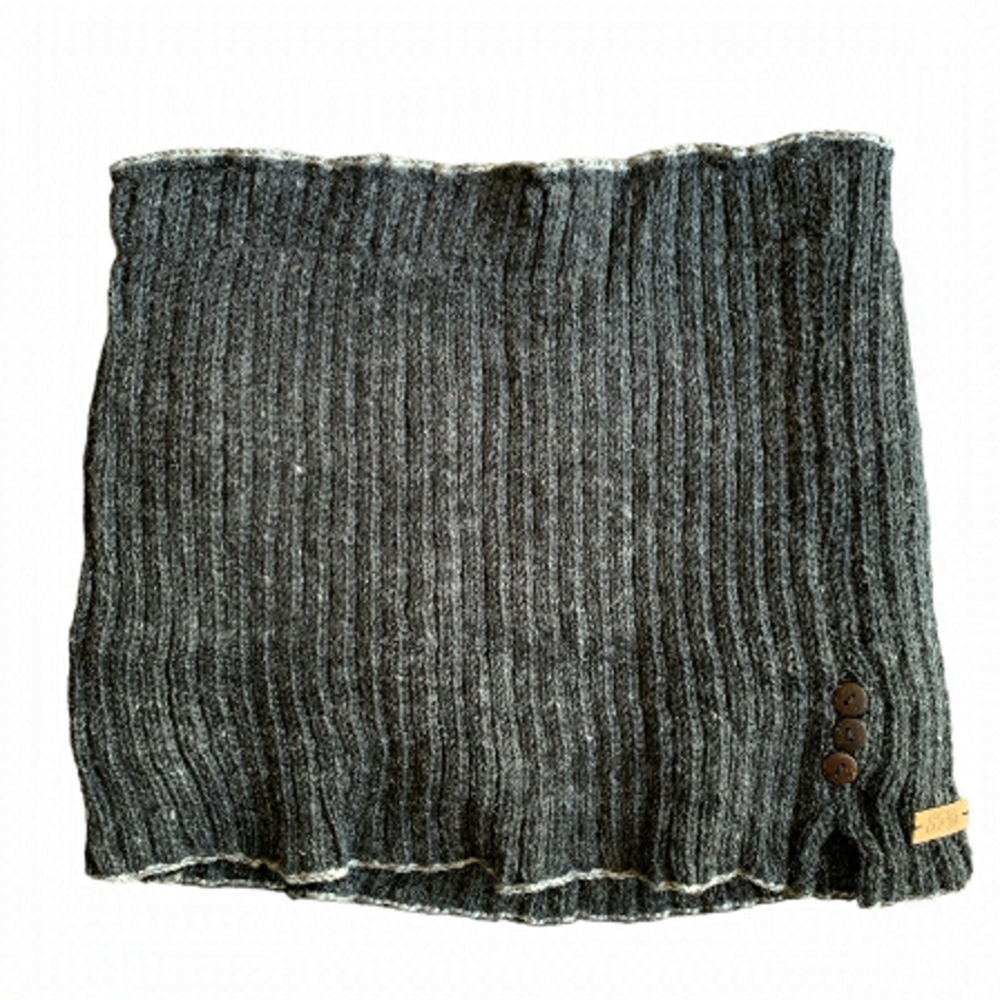 Soul Catcher Wool skirt small charcoal black